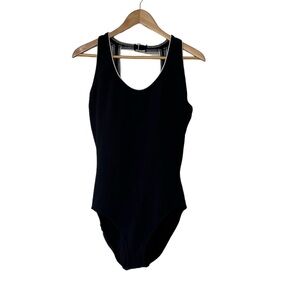 Land's End women’s black one piece swimsuit Size 18